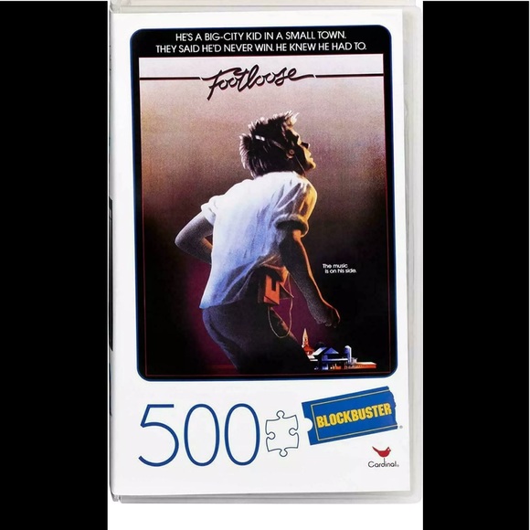 Blockbuster Cardinal Games Footloose Puzzle 500 piece Jigsaw Puzzle Nib - Picture 2 of 3